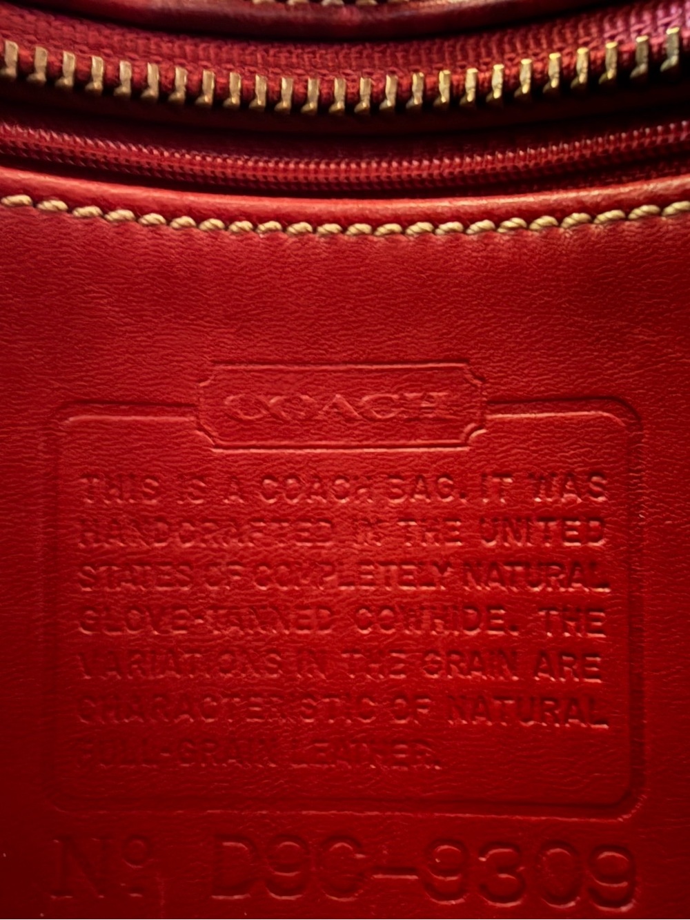 Vintage Coach Red Leather Shoulder Bag - Picture 9 of 9
